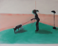 Maedchen Mit Hund 3 - 70 x 90 cm