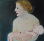 Frau Mit Baby 1 - 60 x 65 cm