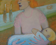 Frau Mit Baby 4 - 40 x 50 cm